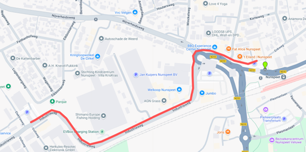 Wandelroute vanaf station Nunspeet naar SOH