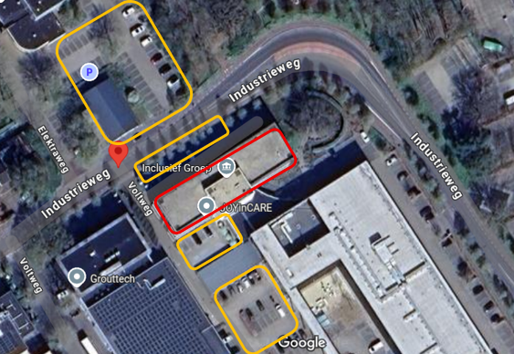 parkeervakken industrieweg 45 Nunspeet